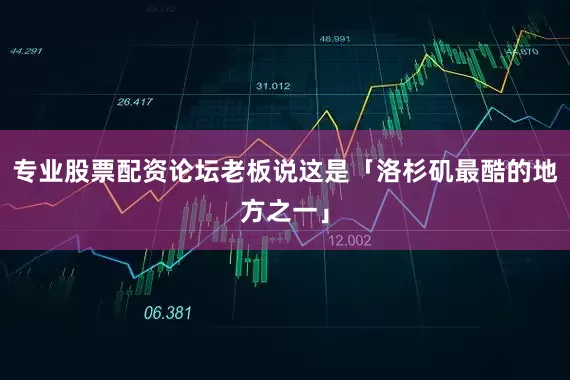 专业股票配资论坛老板说这是「洛杉矶最酷的地方之一」